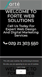 Mobile Screenshot of fortewebsolutions.co.uk